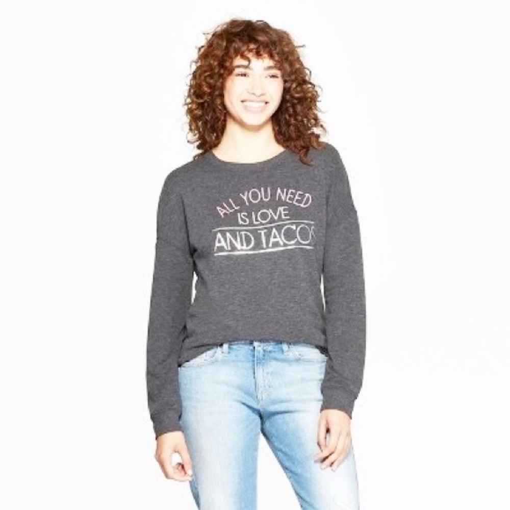 Zoe +Liv Graphic Pullover Sweatshirt Size XL